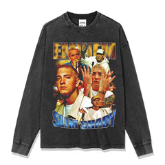 Detroit Eminem T Shirt Eminem Printed Hip Hop Heavy Cotton T Shirt