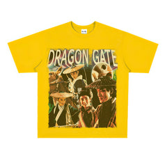 Film Star T Shirt Movie New Dragon Inn Short Sleeve Loose Retro American Street T-shirt Men and Women