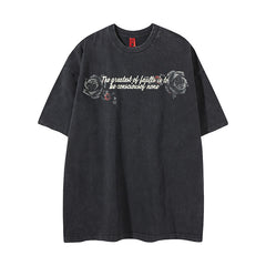 Ellie Seattle Shirt Short Sleeve T-Shirt Summer Wash Loose