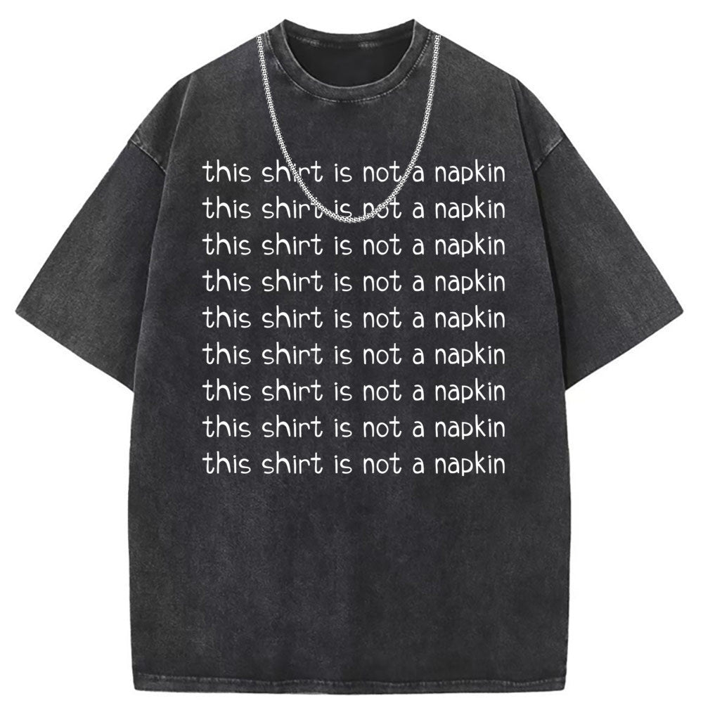 Men T Shirts Crew neck short-sleeved T-shirt washed and old