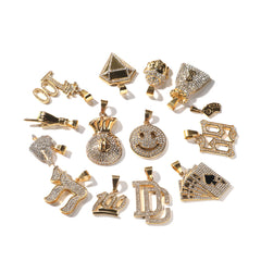 Jewelry Stainless Steel Plated Hip Hop Pendant Necklace rapper