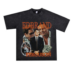 Film Star T Shirt Loose Heavy American Retro Street Personality T-shirt Men