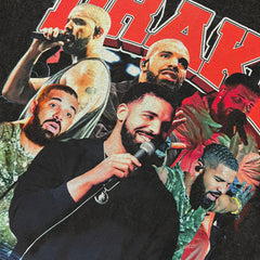Drake T Shirts Hip Hop Drake Print Short Sleeve