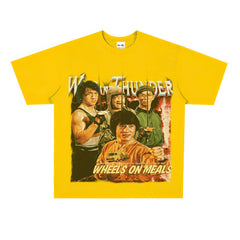 Film Star T Shirt Short Sleeve Retro American Street T-shirt for Men and Women