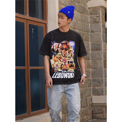 Film Star T Shirt Cotton Loose Nostalgic Short Sleeve American Retro Trendy T-shirt