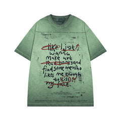 Ellie Seattle Shirt Washed OVERSIZE Crew Neck T-Shirt