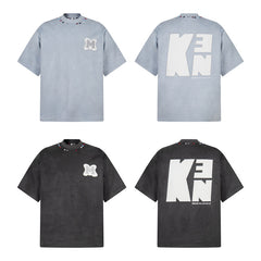 80s Casual Classics Shirts Vintage Alphabet Patch Crew Neck T-Shirt