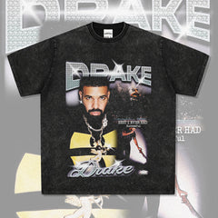 Drake T Shirts Printed Hip Hop Street