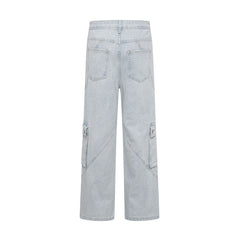 American Mens Jeans Retro Straight Casual Pants