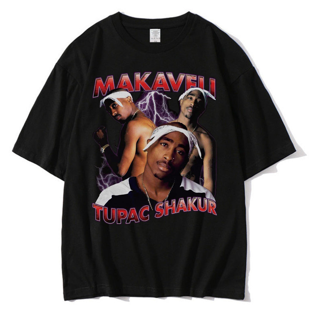 Juice WRLD T Shirt Drop-Shoulder Sleeve Printed T-shirt Short Sleeve All Eyez on Me