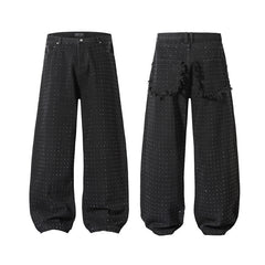 American Mens Jeans Washed Straight Pants