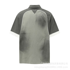 80s Casual Classics Shirts Summer Button Lapel POLO Shirt Short Sleeve