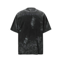 80s Casual Classics Shirts Washed Tie-Dyed Embroidered Letters Old Short Sleeve T-Shirts