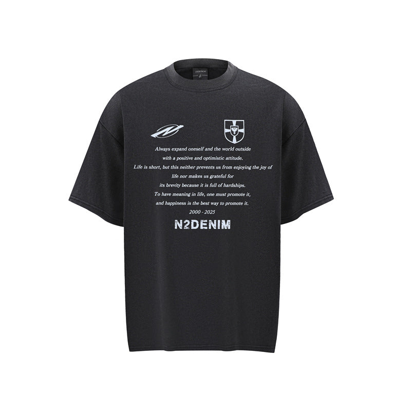 80s Casual Classics Shirts Short Sleeve T-Shirt Summer Loose Casual Crew Neck