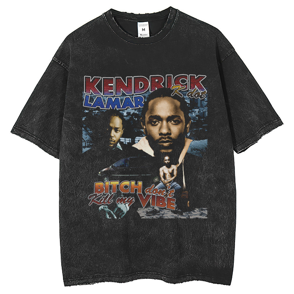 Men T Shirts American vintage rap doing old short sleeve hiphop