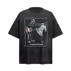 Ellie Seattle Shirt represents Washed Heavy Industries Digital Printing Loose Short Sleeve T-Shirt
