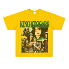 Film Star T Shirt Stephen Chow Short Sleeve American Retro Loose T-shirt