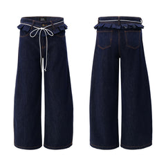 American Mens Jeans Loose Casual Wide Leg Pants
