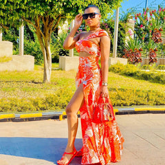 Mariah Carey See Through Dress Sexy Dress Tube Top Split Sleeveless Long Dress