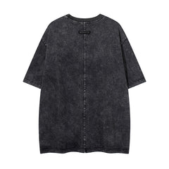 80s Casual Classics Shirts Vintage Washed Short Sleeve T-Shirt Loose Casual Hip Hop