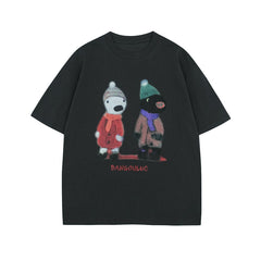 Ellie Seattle Shirt Vintage Short Sleeve T Summer Loose Casual