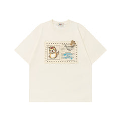 Ellie Seattle Shirt Summer Loose Wash Old Half Sleeve T-Shirt