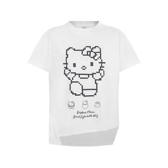 80s Casual Classics Shirts Vintage Kt Pussy Short Sleeve Loose Top