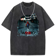 Men T Shirts Short-sleeved T-shirt women washed and old