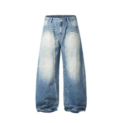 American Mens Jeans Spring and Autumn Vintage Wide Leg Loose Pants