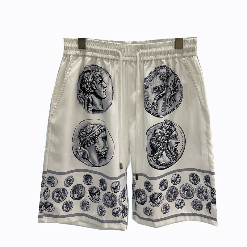 East Coast Shorts Summer Digital Print Men's Beach Shorts