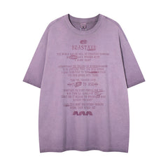 80s Casual Classics Shirts Washed Short Sleeve Crew Neck Summer