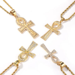 Jewelry Fashion Necklace Ankh Crosses Egypt Pieces