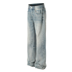 American Mens Jeans Vintage Washed Old Jeans