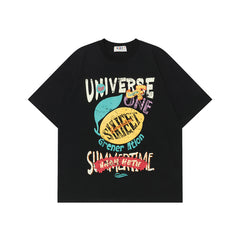 Ellie Seattle Shirt Cartoon Crew Neck Print Short Sleeve T-Shirt