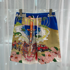 East Coast Shorts Summer Casual Digital Print Men's Shorts Beach Shorts