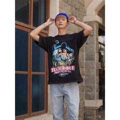 Film Star T Shirt Movie Tucker and Dale Vs Evil Pure Cotton Loose Short Sleeve American Retro T-shirt Men and Women