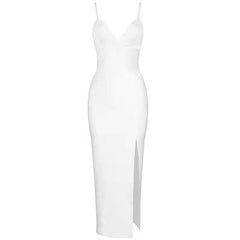 Mariah Carey Dress Elegant Sexy Suspender Dress Knitted Dress
