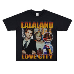 Film Star T Shirt Loose Retro Street Cotton American T-shirt Men and Women