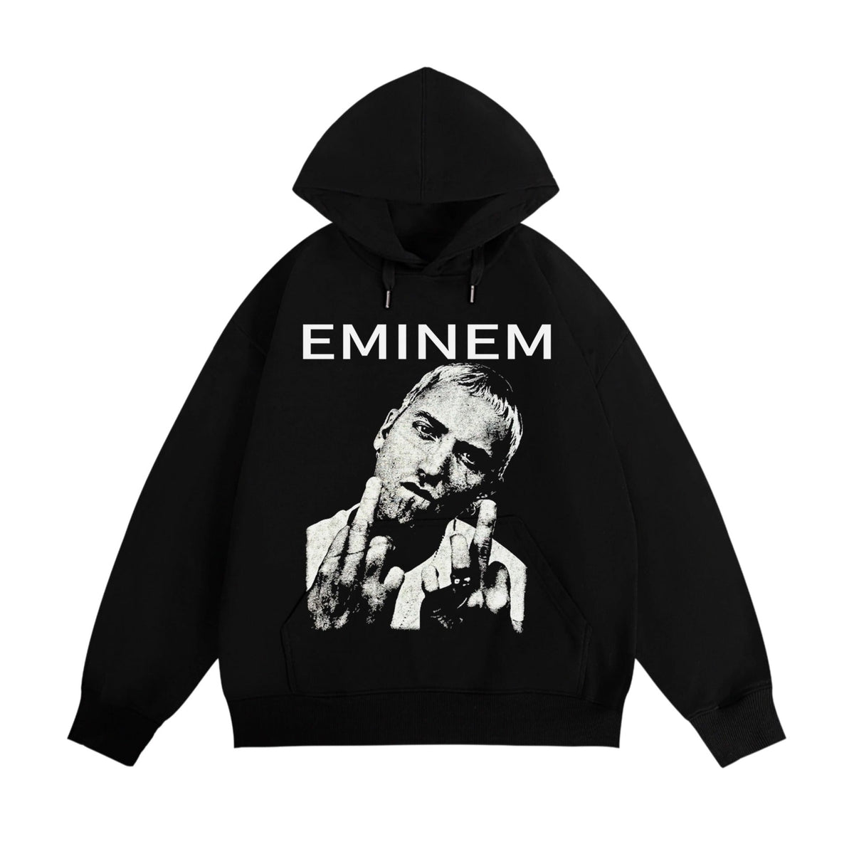 Detroit Eminem Hoodie Eminem Portrait Vintage Hip Hop Rap Oversize Hooded Sweater