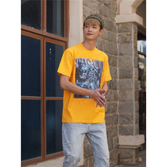 Film Star T Shirt Trendy Cotton Short Sleeve Loose round Neck Retro T-shirt for Men and Women