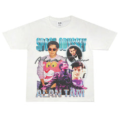 Film Star T Shirt Loose Street Cotton Small Neckline T-shirt for Men and Women