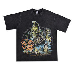 Film Star T Shirt Cotton Loose Nostalgic Short Sleeve American Retro Trendy T-shirt