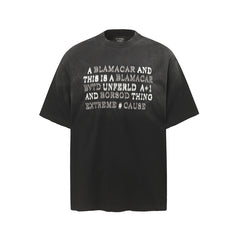 80s Casual Classics Shirts Crack Spray Painted Short Sleeve T-Shirt Loose Casual Top