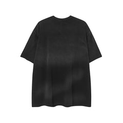 Camisas Vintage Hombre Vintage Washed Old Cleanfit Loose Short Sleeve T-Shirt