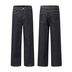 American Men Jeans Vintage Wash Old Straight Jeans