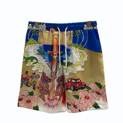 East Coast Shorts Summer Casual Digital Print Men's Shorts Beach Shorts