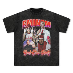 Detroit Eminem T Shirt Vintage Washed Old Blockbuster T-Shirt