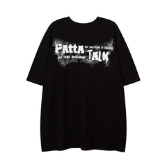 Camisas Vintage Hombre Summer Chain Print Short Sleeve T-Shirt