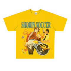 Film Star T Shirt Stephen Chow Short Sleeve American Retro T-shirt Men and Women