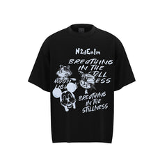 80s Casual Classics Shirts Graffiti Short Sleeve T-Shirt Loose Casual Top